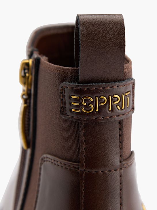 buty chelsea na obcasie esprit kolor brązowy rico