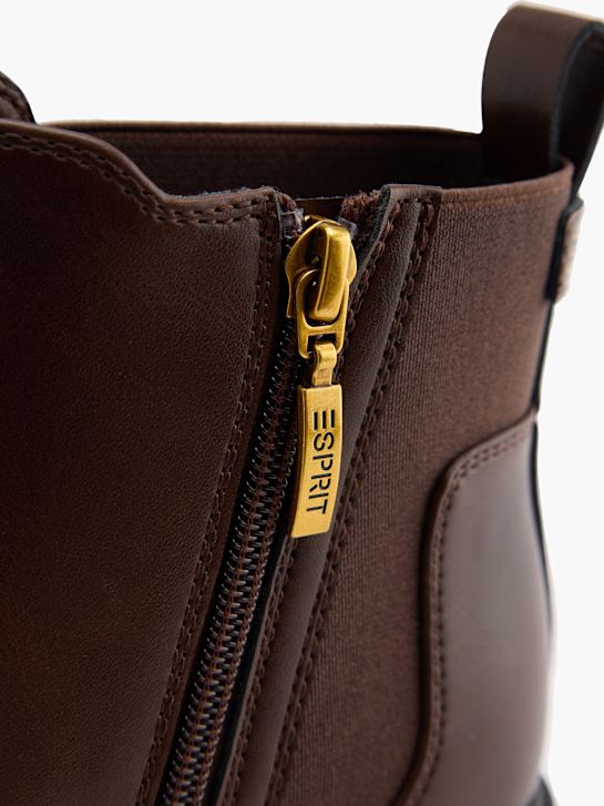 buty chelsea na obcasie esprit kolor brązowy rico