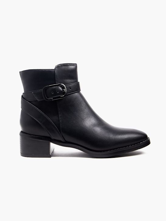 klasyczne botki graceland w kolorze czarnym rico