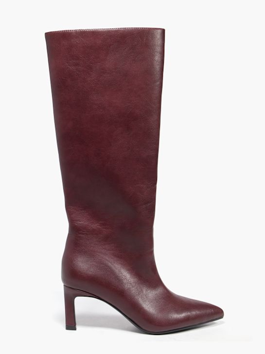 Подиумные buty do kolan koloru bordo rico