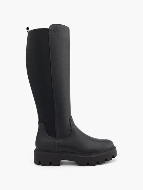 buty do kolan graceland w kolorze czarnym rico