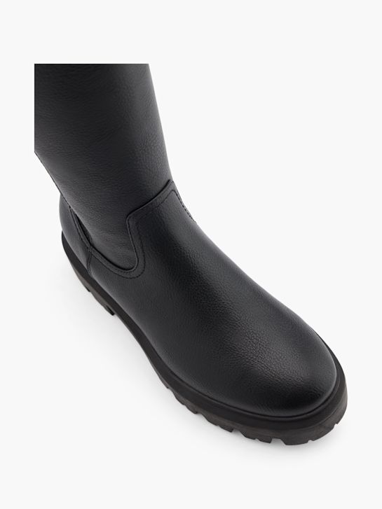 buty do kolan graceland w kolorze czarnym rico