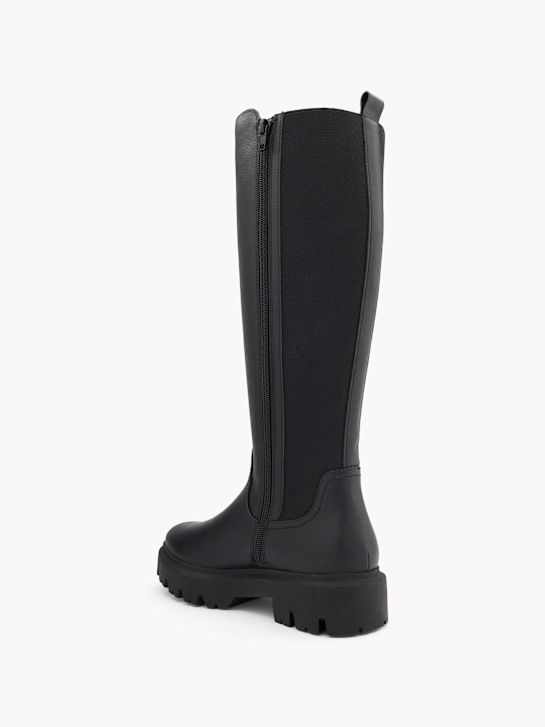 buty do kolan graceland w kolorze czarnym rico