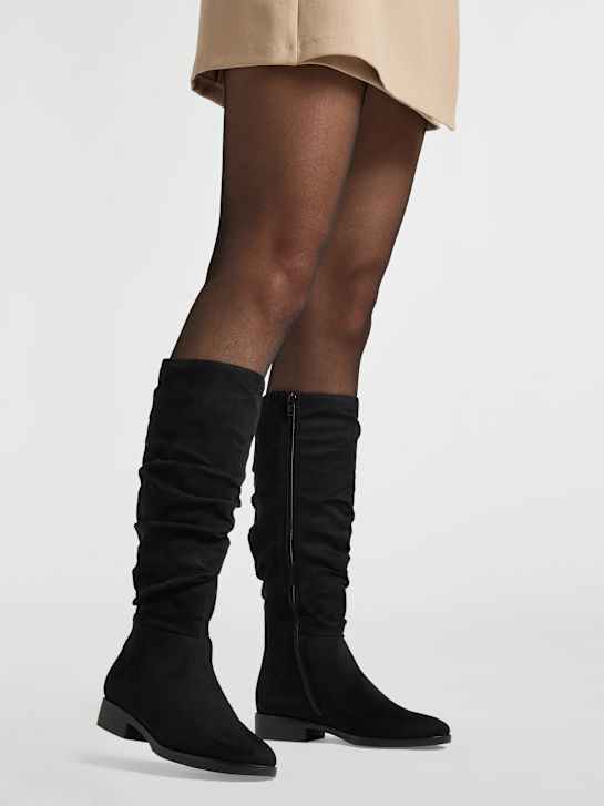 buty do kolan graceland w kolorze czarnym rico