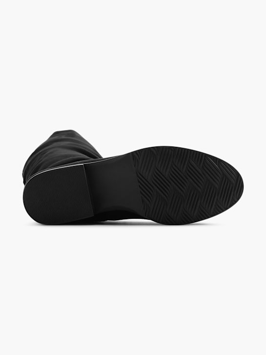 buty do kolan graceland w kolorze czarnym rico