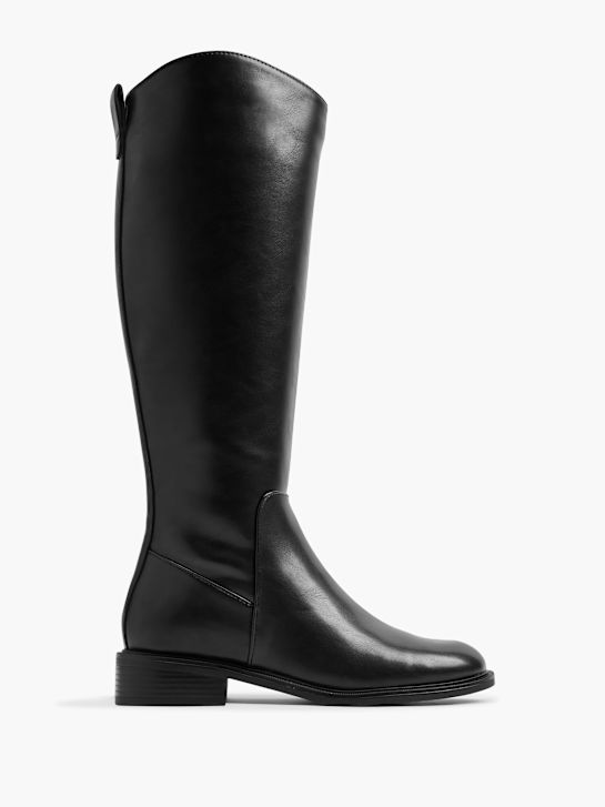 buty do kolan graceland w kolorze czarnym rico