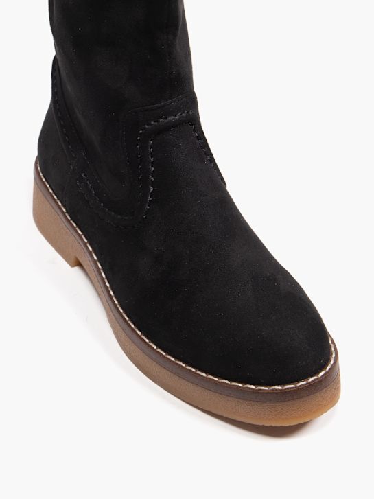 wysokie buty wrangler przed kolana w kolorze czarnym rico