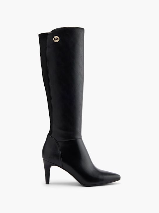 wysokie buty esprit do kolan w kolorze czarnym rico