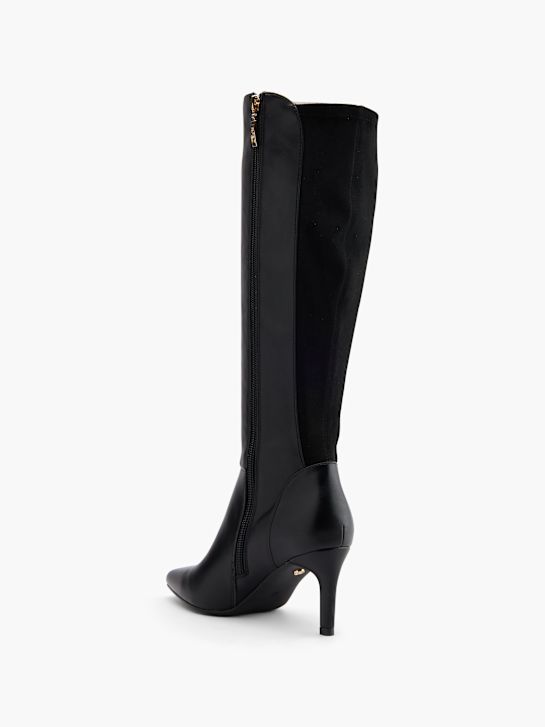 wysokie buty esprit do kolan w kolorze czarnym rico