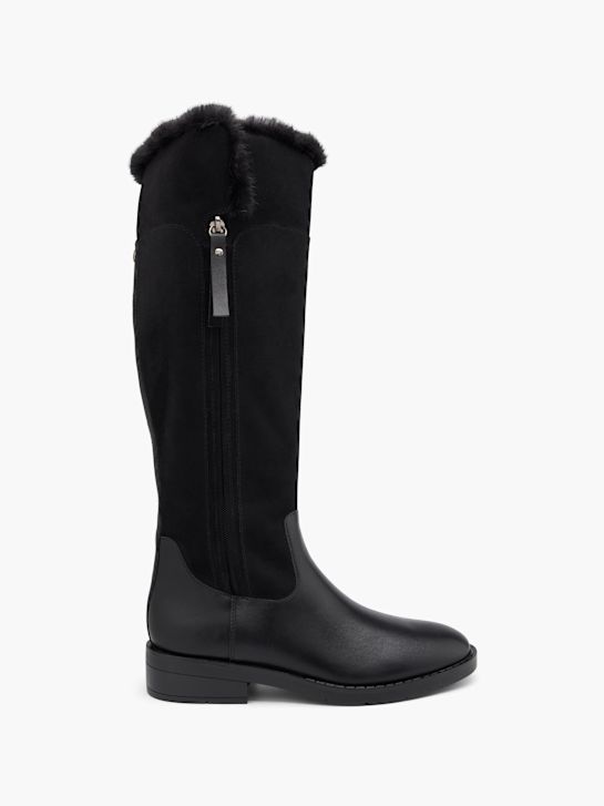 buty do kolan graceland w kolorze czarnym rico