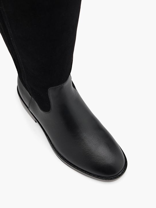 buty do kolan graceland w kolorze czarnym rico
