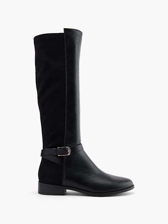 buty do kolan graceland w kolorze czarnym rico