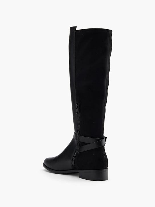 buty do kolan graceland w kolorze czarnym rico