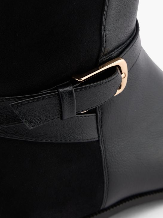 buty do kolan graceland w kolorze czarnym rico