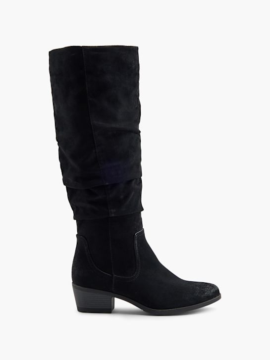buty do kolan graceland w kolorze czarnym rico