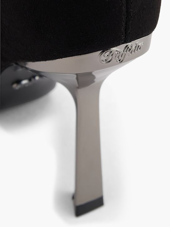 wysokie buty buffalo do kolan w kolorze czarnym rico