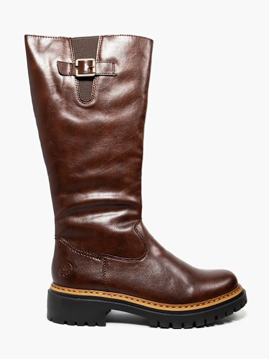 buty rieker do kolana kolor brązowy rico