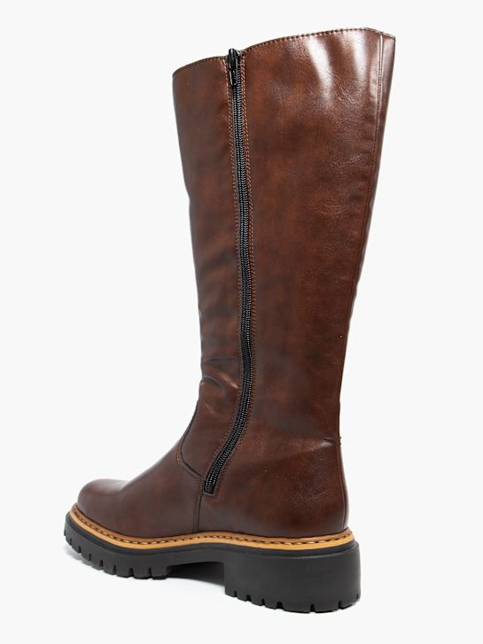 buty rieker do kolana kolor brązowy rico
