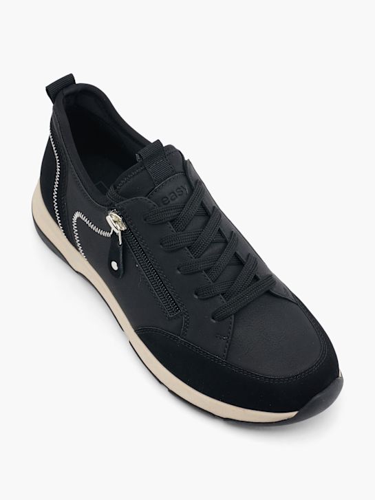 lekka ulica buty na niskim obcasie w kolorze czarnym rico