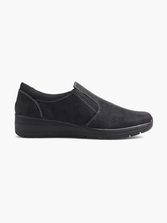 lekka ulica buty na niskim obcasie w kolorze czarnym rico