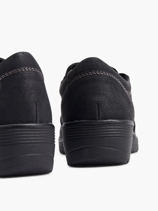 lekka ulica buty na niskim obcasie w kolorze czarnym rico