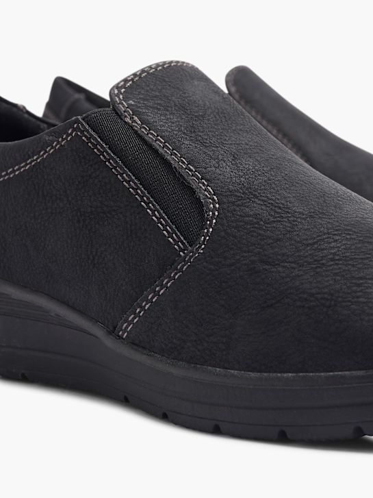 lekka ulica buty na niskim obcasie w kolorze czarnym rico
