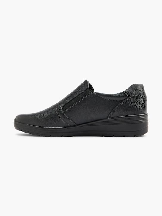 lekka ulica buty na niskim obcasie w kolorze czarnym rico