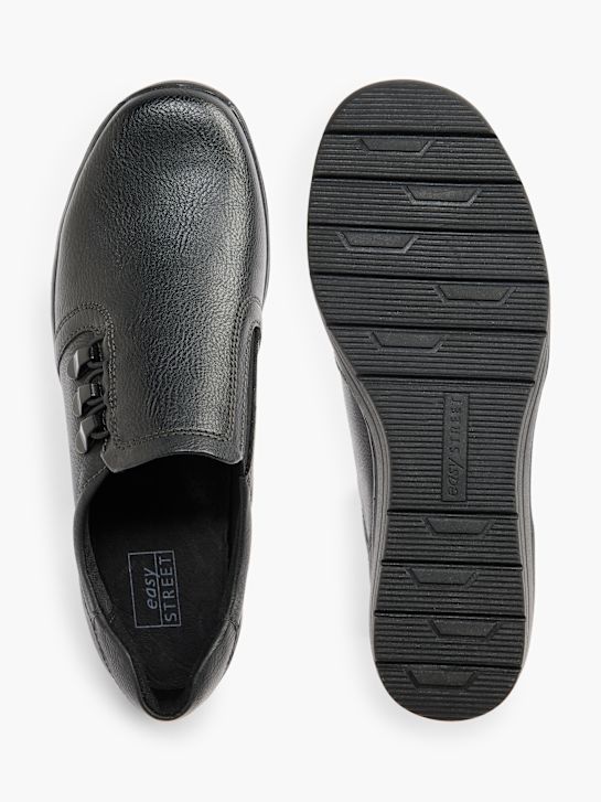 lekka ulica buty na niskim obcasie w kolorze czarnym rico