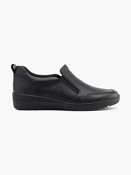 lekka ulica buty na niskim obcasie w kolorze czarnym rico