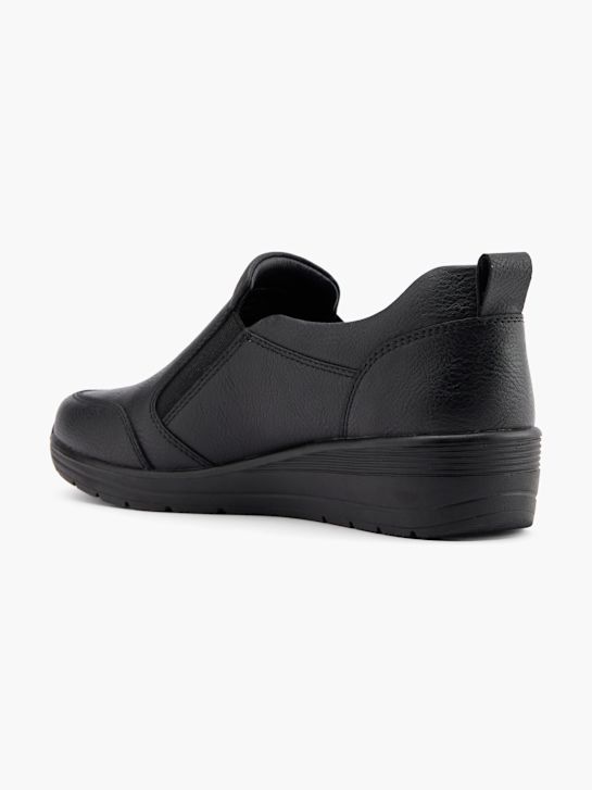 lekka ulica buty na niskim obcasie w kolorze czarnym rico