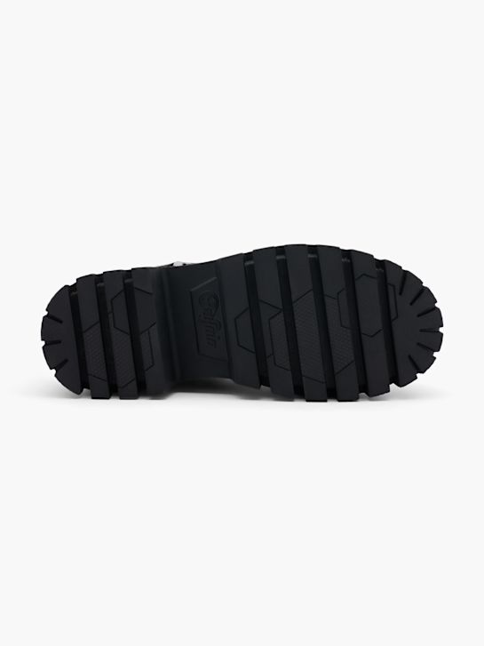 buty sznurowane buffalo w kolorze czarnym rico
