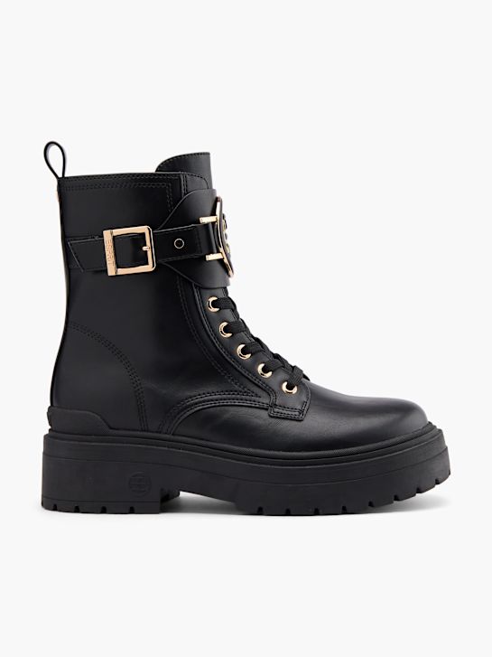 buty sznurowane esprit kolor czarny rico