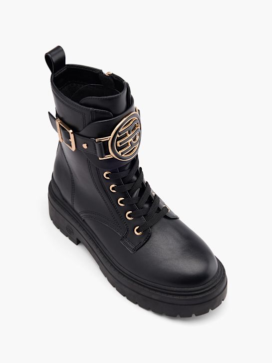 buty sznurowane esprit kolor czarny rico