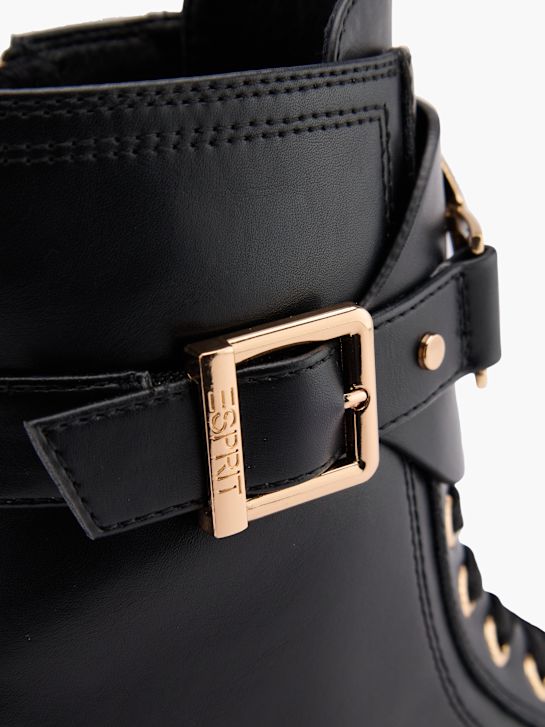 buty sznurowane esprit kolor czarny rico