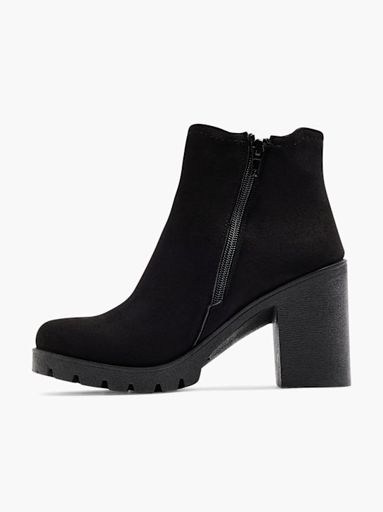 buty chelsea na obcasie graceland w kolorze czarnym rico