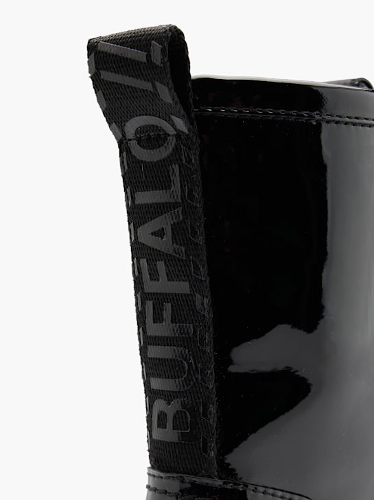 buty sznurowane buffalo w kolorze czarnym rico