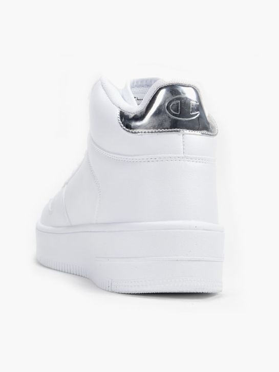 trener champion rd18 platform mid metal high top trainer biały rico