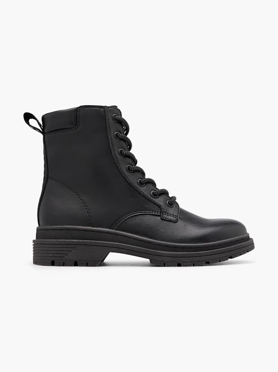 buty sznurowane graceland w kolorze czarnym rico