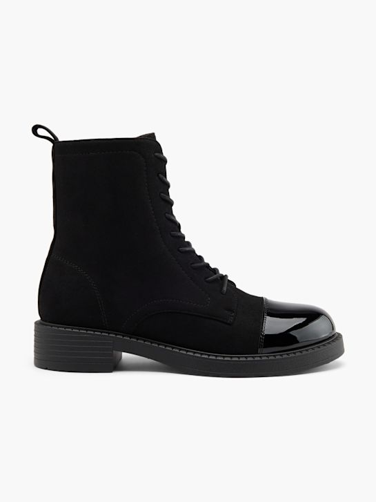buty sznurowane graceland w kolorze czarnym rico