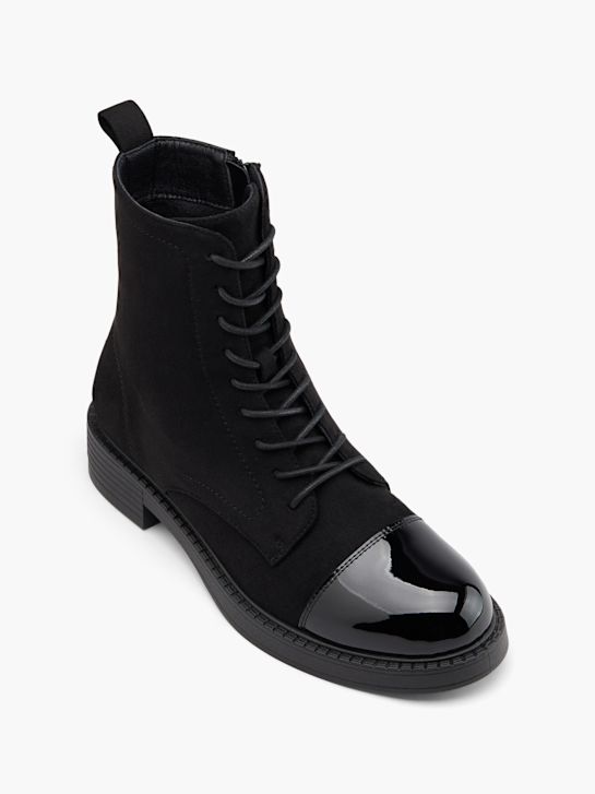 buty sznurowane graceland w kolorze czarnym rico