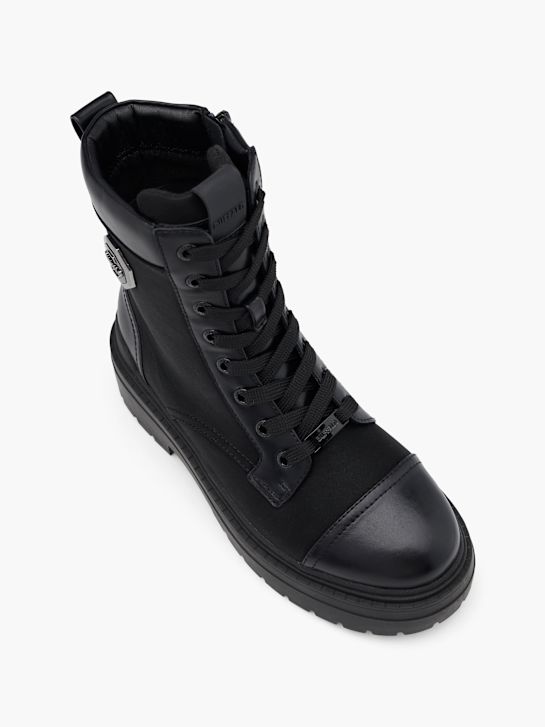 buty sznurowane buffalo w kolorze czarnym rico
