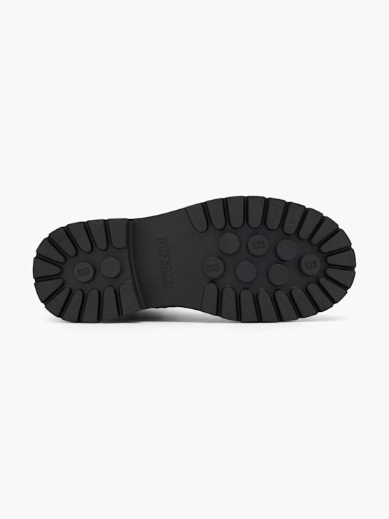 buty sznurowane buffalo w kolorze czarnym rico