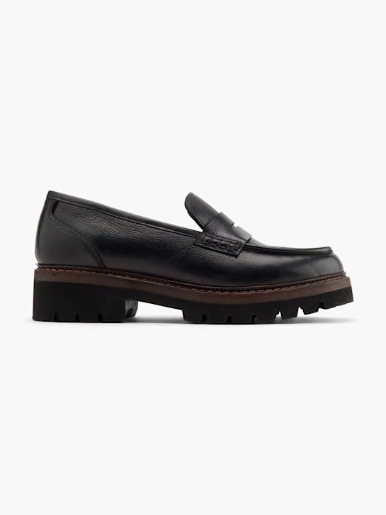 czarne mokasyny na 5-th avenue rico