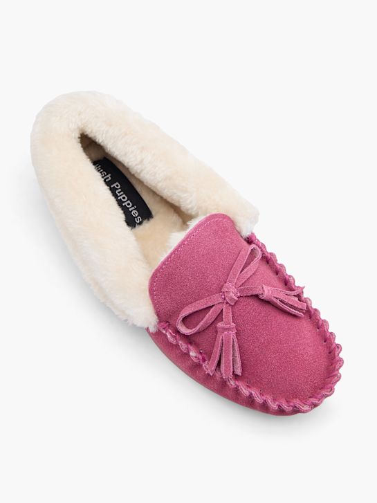 pluszowe kapcie hush puppies różowy rico