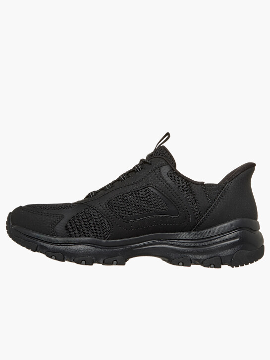buty do biegania skechers swift fit i-conik slip-on trainer czarne rico