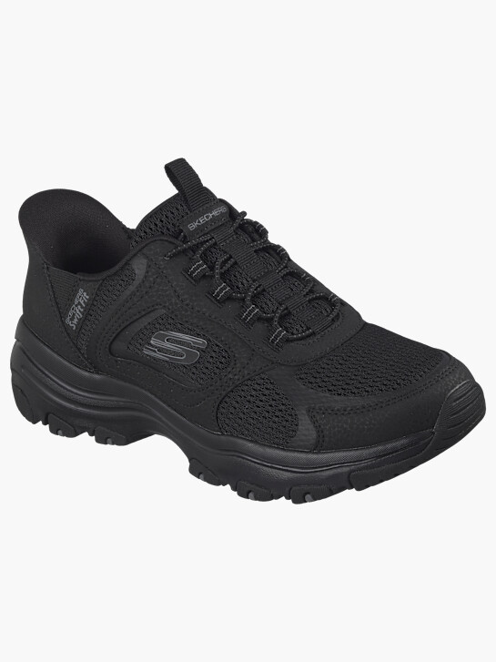 buty do biegania skechers swift fit i-conik slip-on trainer czarne rico