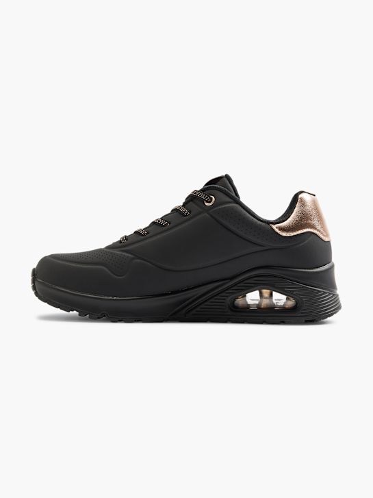 buty do biegania skechers uno - shimmer away slip-on trainer czarny rico