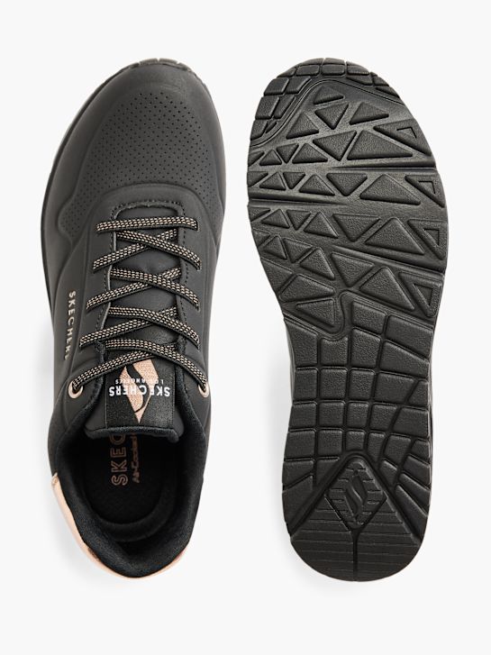buty do biegania skechers uno - shimmer away slip-on trainer czarny rico