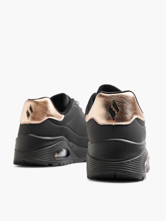 buty do biegania skechers uno - shimmer away slip-on trainer czarny rico