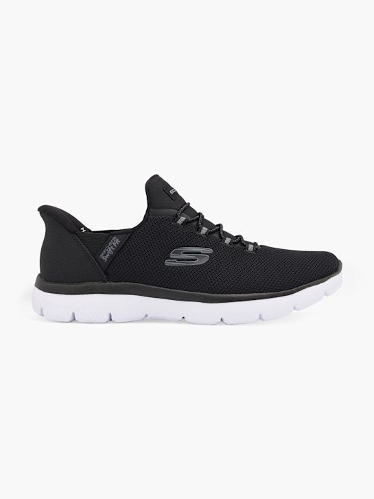 buty do biegania skechers pure genius swift fit slip-on trainer czarny rico